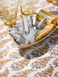 Bungalow Mantel artesanal con estampado floral Melon