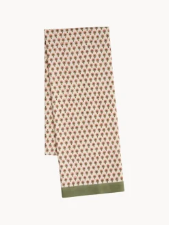 Bungalow Mantel artesanal con estampado floral Melon^ Manteles|Manteles