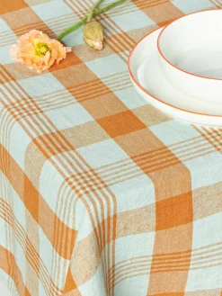 HKLIVING Mantel artesanal de lino Vida^ Manteles|Manteles