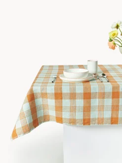 HKLIVING Mantel artesanal de lino Vida^ Manteles|Manteles