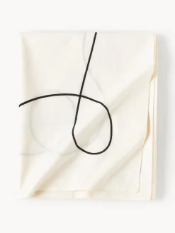 Westwing Collection Mantel con bordado abstracto Sue