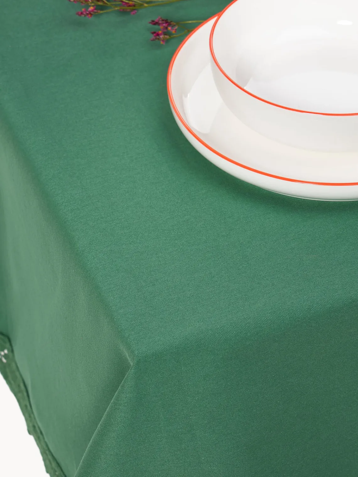 Westwing Collection Mantel con ribete de encaje Flavia^ Manteles|Manteles