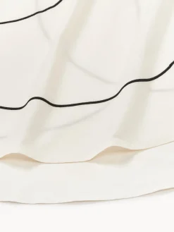 Westwing Collection Mantel redondo con bordado abstracto Sue^ Manteles|Manteles