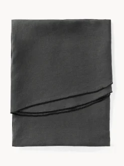 Westwing Collection Mantel redondo de lino con ribete Kennedy^ Manteles|Manteles