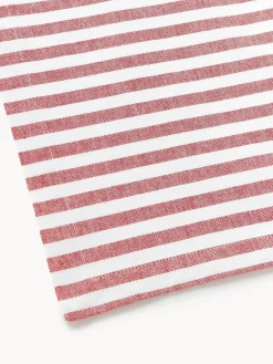 Westwing Collection Manteles individuales a rayas con bordados Melony, 2 uds.