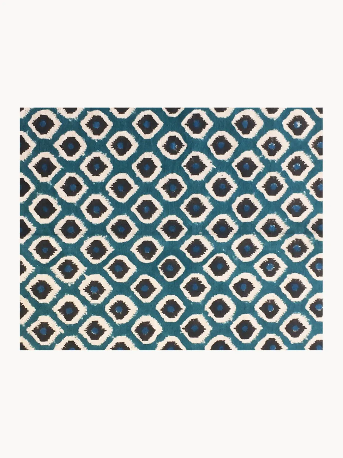 Les Ottomans Manteles individuales artesanal de algodón Sarp, 4 uds.
