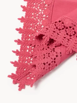 Westwing Collection Manteles individuales con ribete de encaje Flavia, 2 uds.