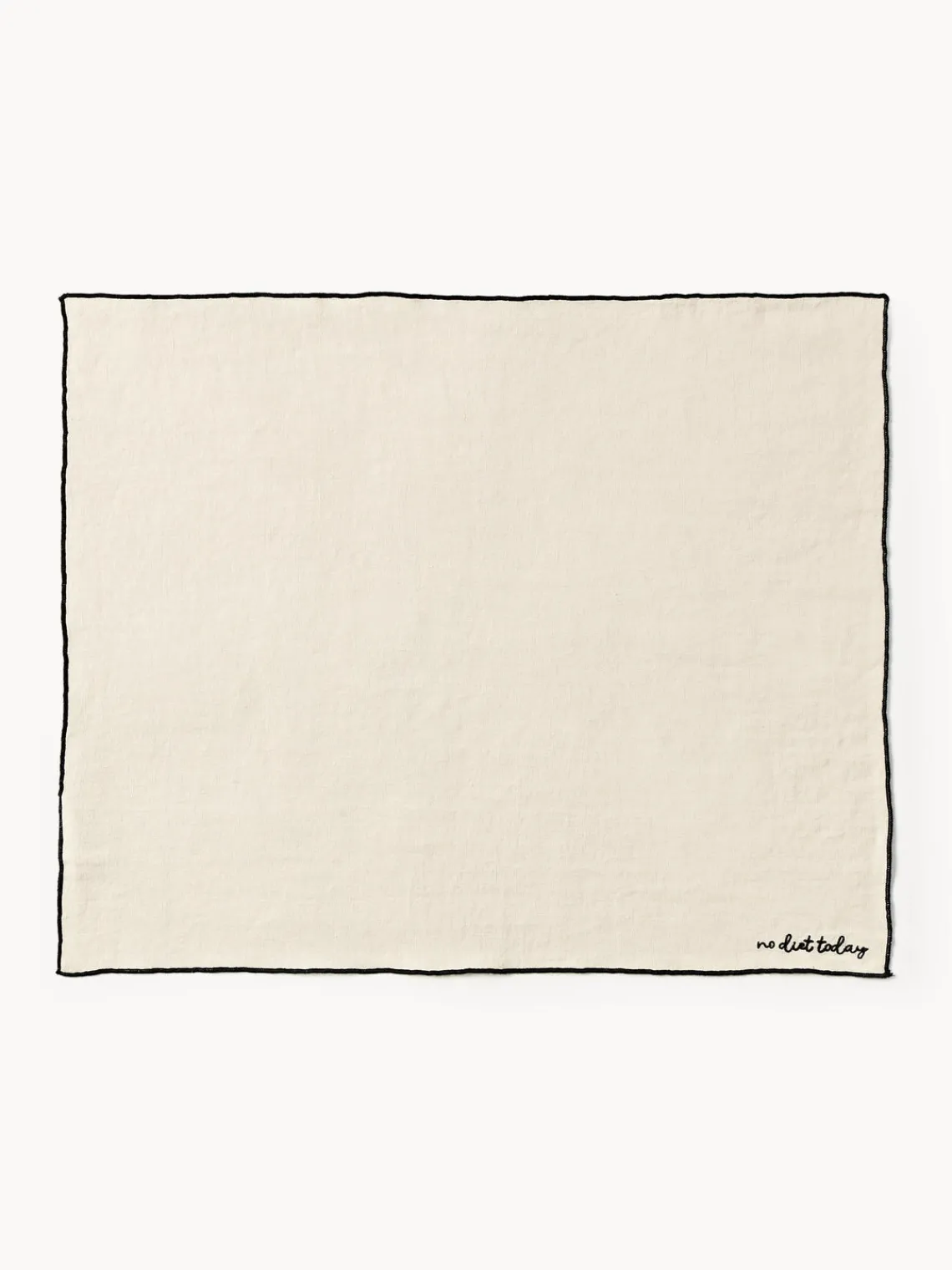 Westwing Collection Manteles individuales de lino con bordado Cosmo, 4 uds.^ Manteles Individuales|Manteles Individuales