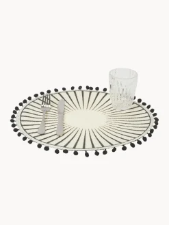 Villa D'Este Home Tivoli Manteles individuales Poms (6 uds.)