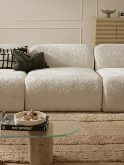 Westwing Collection Módulo central de borreguillo bouclé Wolke