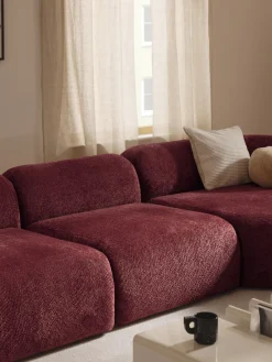 Westwing Collection Módulo central de borreguillo bouclé Wolke