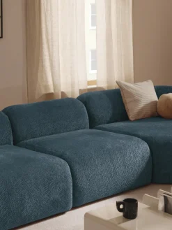 Westwing Collection Módulo central de borreguillo bouclé Wolke