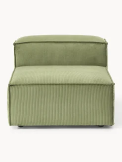 Westwing Collection Módulo central de pana sofá Lennon