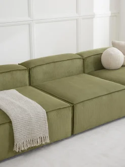 Westwing Collection Módulo central de pana sofá Lennon