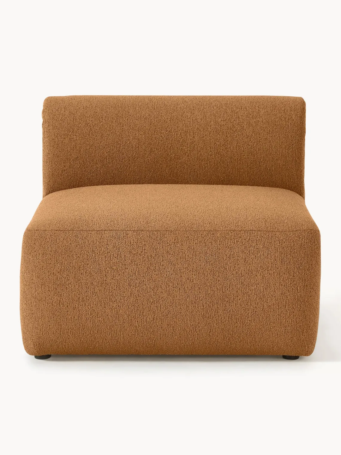 Westwing Collection Módulo central en tejido bouclé Sofia