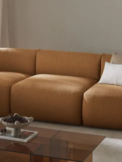 Westwing Collection Módulo central en tejido bouclé Sofia