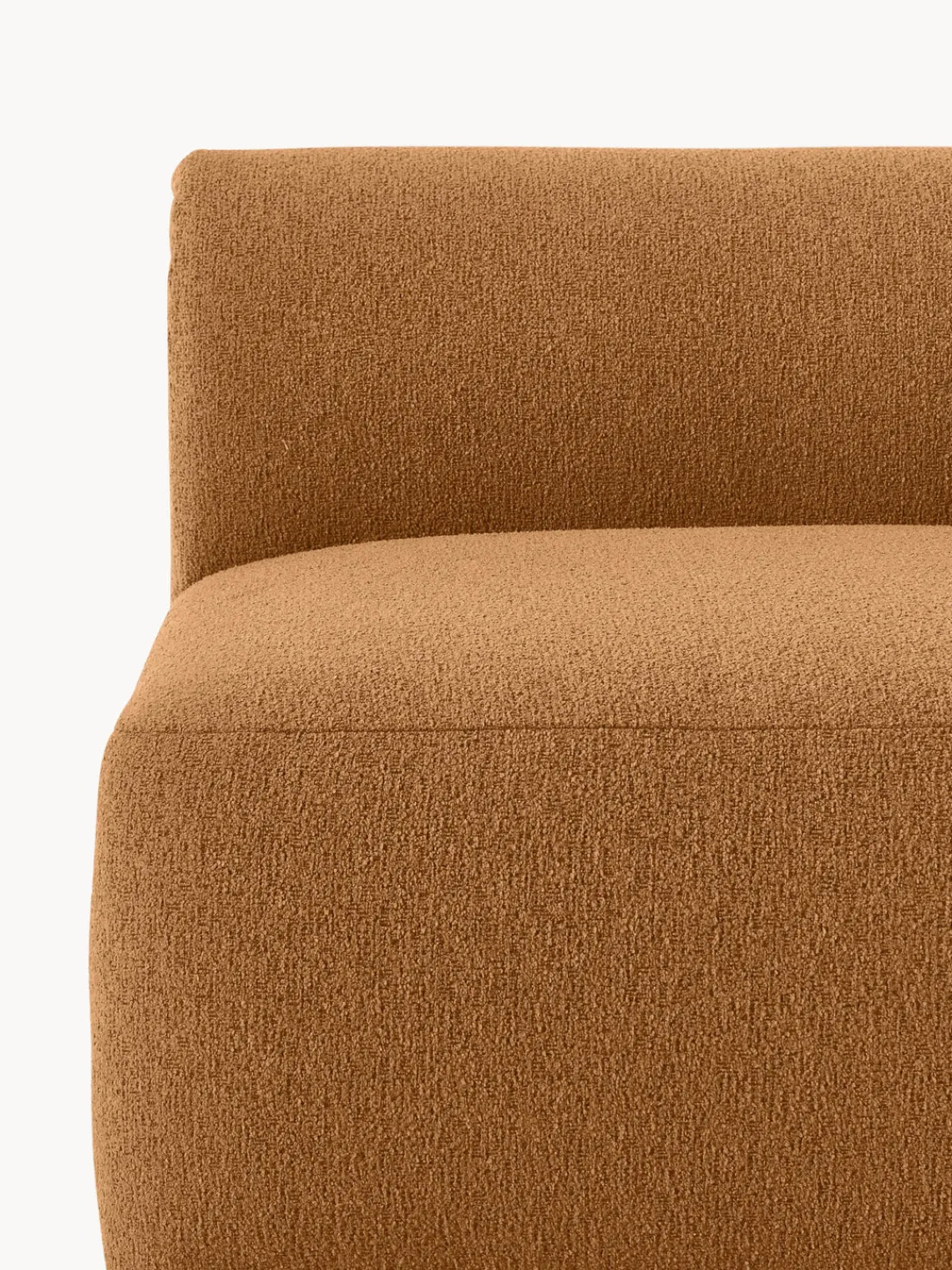 Westwing Collection Módulo central en tejido bouclé Sofia