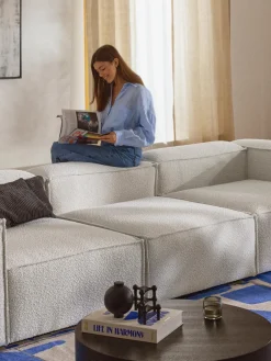 Westwing Collection Módulo central en tejido bouclé Lennon^ Sofás