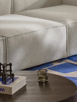 Westwing Collection Módulo central en tejido bouclé Lennon^ Sofás