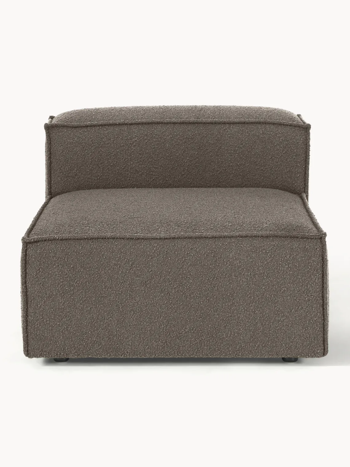 Westwing Collection Módulo central en tejido bouclé Lennon