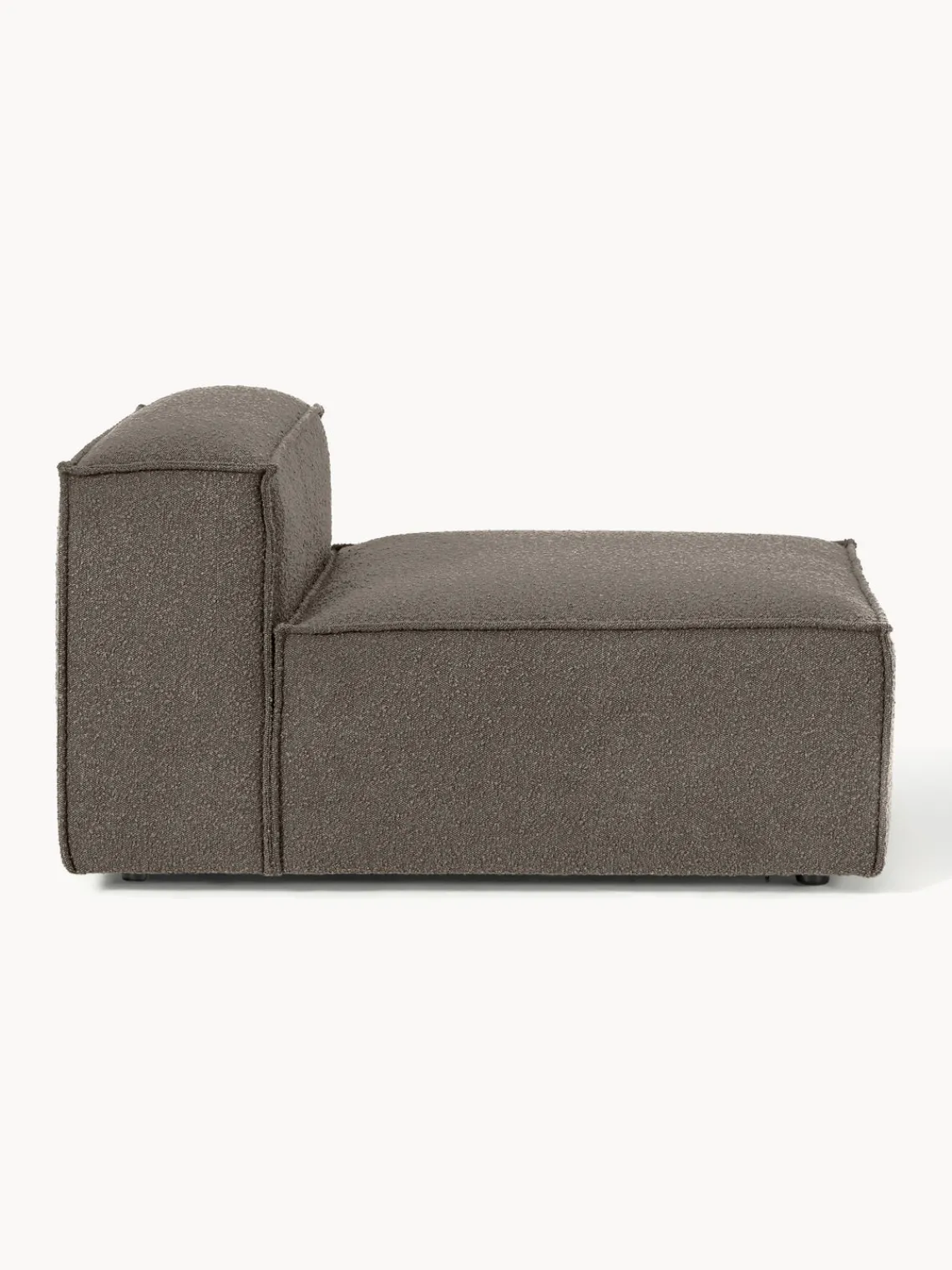 Westwing Collection Módulo central en tejido bouclé Lennon