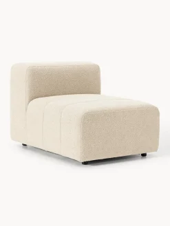 Westwing Collection Módulo central en tejido bouclé Lena