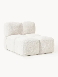 Westwing Collection Módulo central en tejido bouclé Tayla