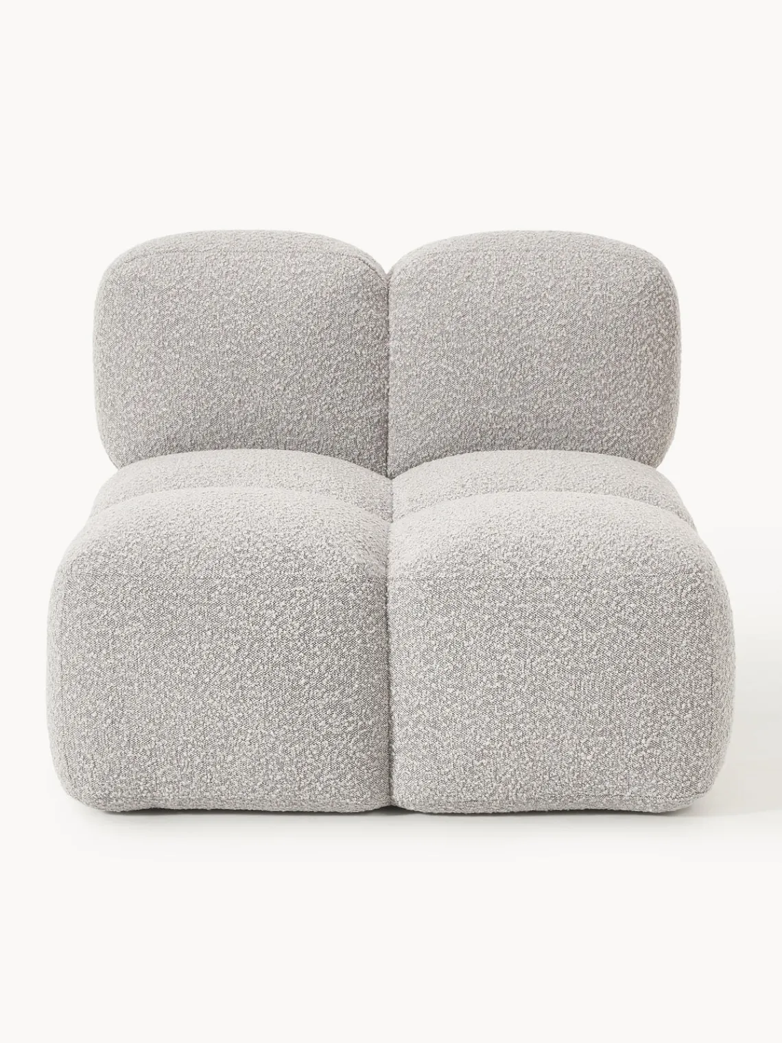 Westwing Collection Módulo central en tejido bouclé Tayla^ Sofás