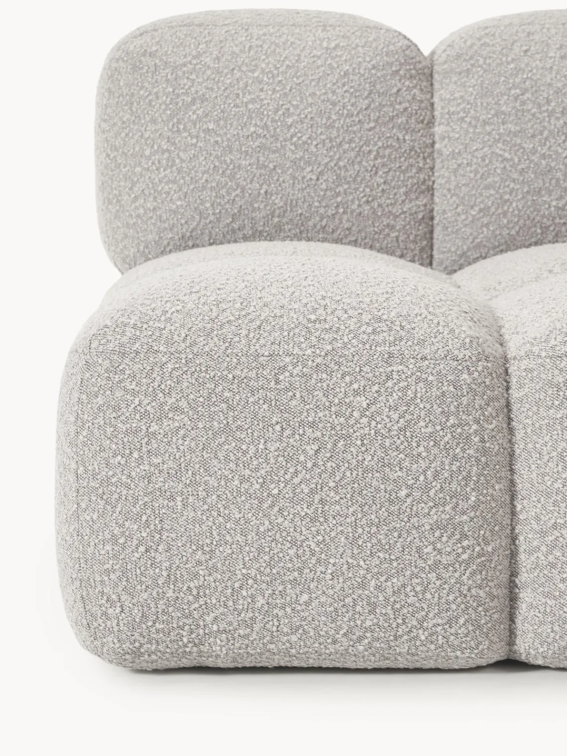 Westwing Collection Módulo central en tejido bouclé Tayla^ Sofás