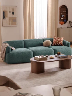 Westwing Collection Módulo central en tejido bouclé Sofia^ Sofás