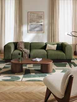 Westwing Collection Módulo central sofá de borreguillo bouclé Natalie^ Sofás