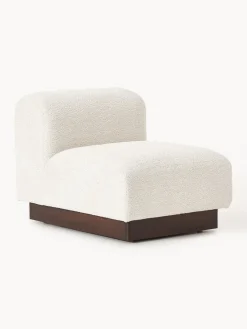 Westwing Collection Módulo central sofá de borreguillo bouclé Natalie