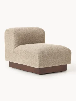 Westwing Collection Módulo central sofá de borreguillo bouclé Natalie