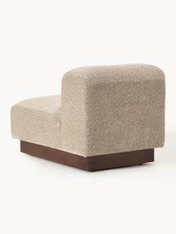 Westwing Collection Módulo central sofá de borreguillo bouclé Natalie