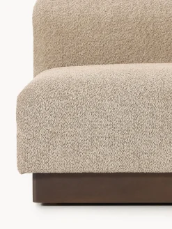 Westwing Collection Módulo central sofá de borreguillo bouclé Natalie