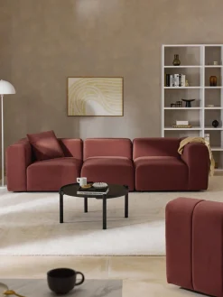 Westwing Collection Módulo de centro de terciopelo Lena