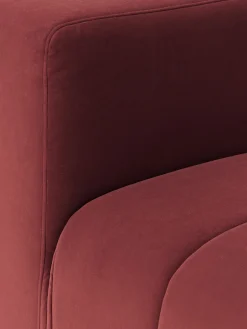 Westwing Collection Módulo de centro de terciopelo Lena