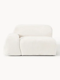 Westwing Collection Módulo de esquina de borreguillo bouclé Wolke