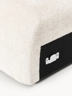 Westwing Collection Módulo de esquina de borreguillo bouclé Wolke