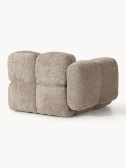 Westwing Collection Módulo de esquina de borreguillo bouclé Tayla