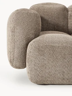 Westwing Collection Módulo de esquina de borreguillo bouclé Tayla