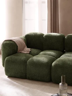 Westwing Collection Módulo de esquina de borreguillo bouclé Tayla^ Sofás