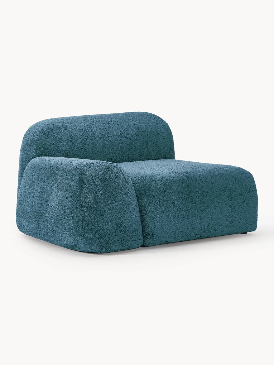 Westwing Collection Módulo de esquina de borreguillo bouclé Wolke