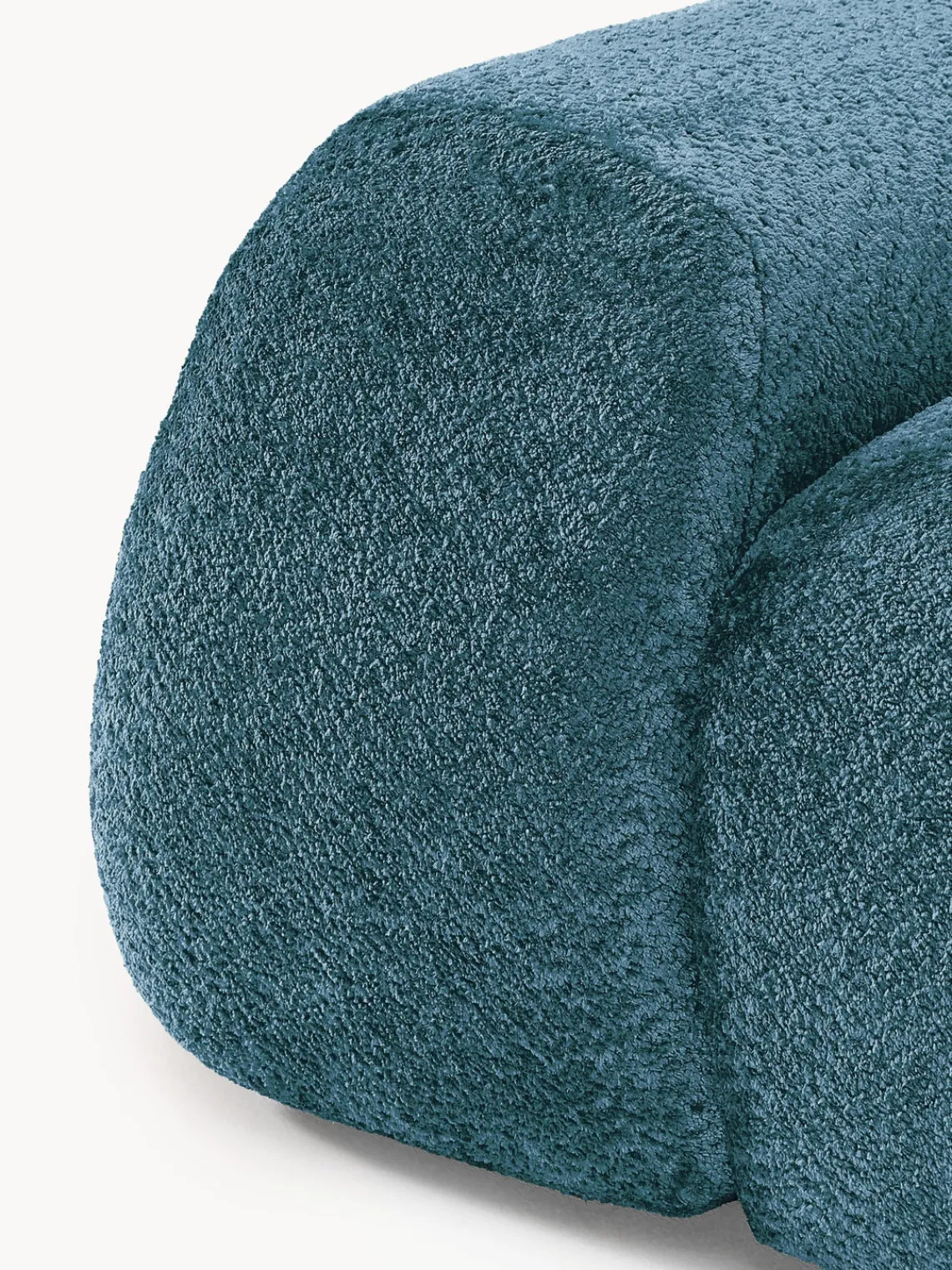 Westwing Collection Módulo de esquina de borreguillo bouclé Wolke