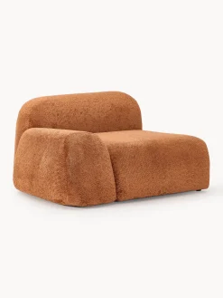 Westwing Collection Módulo de esquina de borreguillo bouclé Wolke