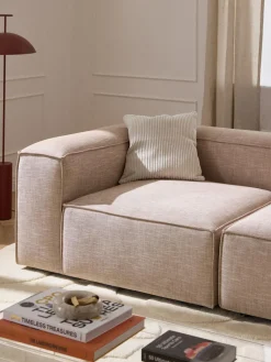 Westwing Collection Módulo de esquina de mezcla de lino Lennon^ Sofás