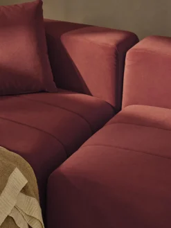 Westwing Collection Módulo de esquina de terciopelo Lena^ Sofás