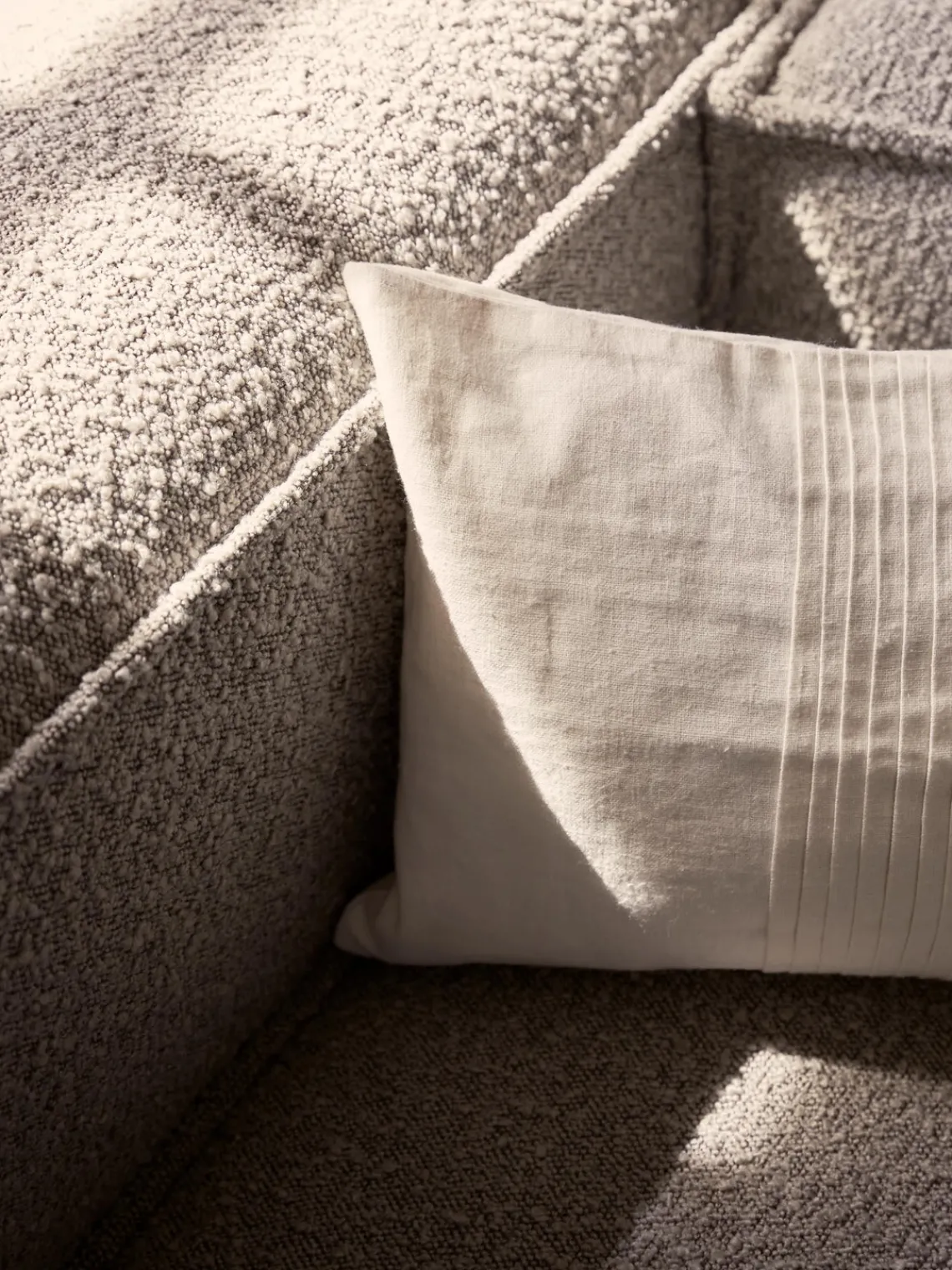 Westwing Collection Módulo de esquina en tejido bouclé Lennon^ Sofás