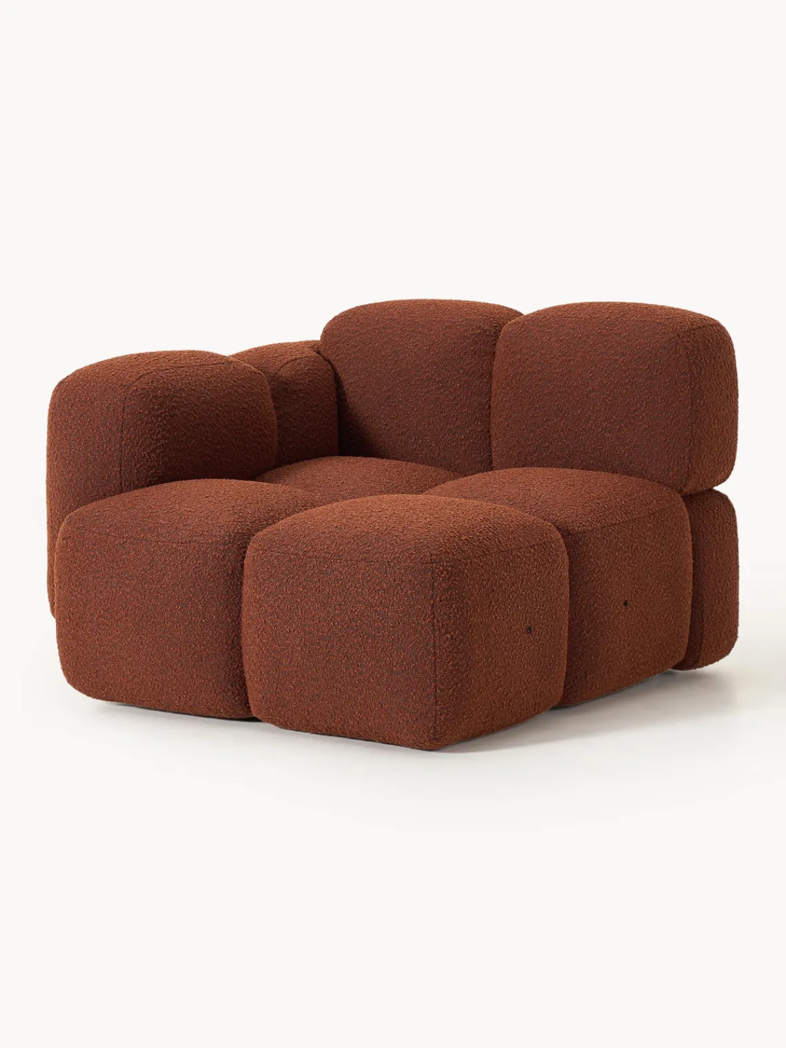 Westwing Collection Módulo de esquina en tejido bouclé Tayla^ Sofás