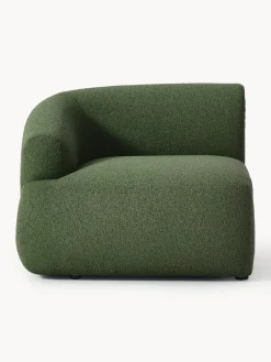 Westwing Collection Módulo de esquina en tejido bouclé Sofia